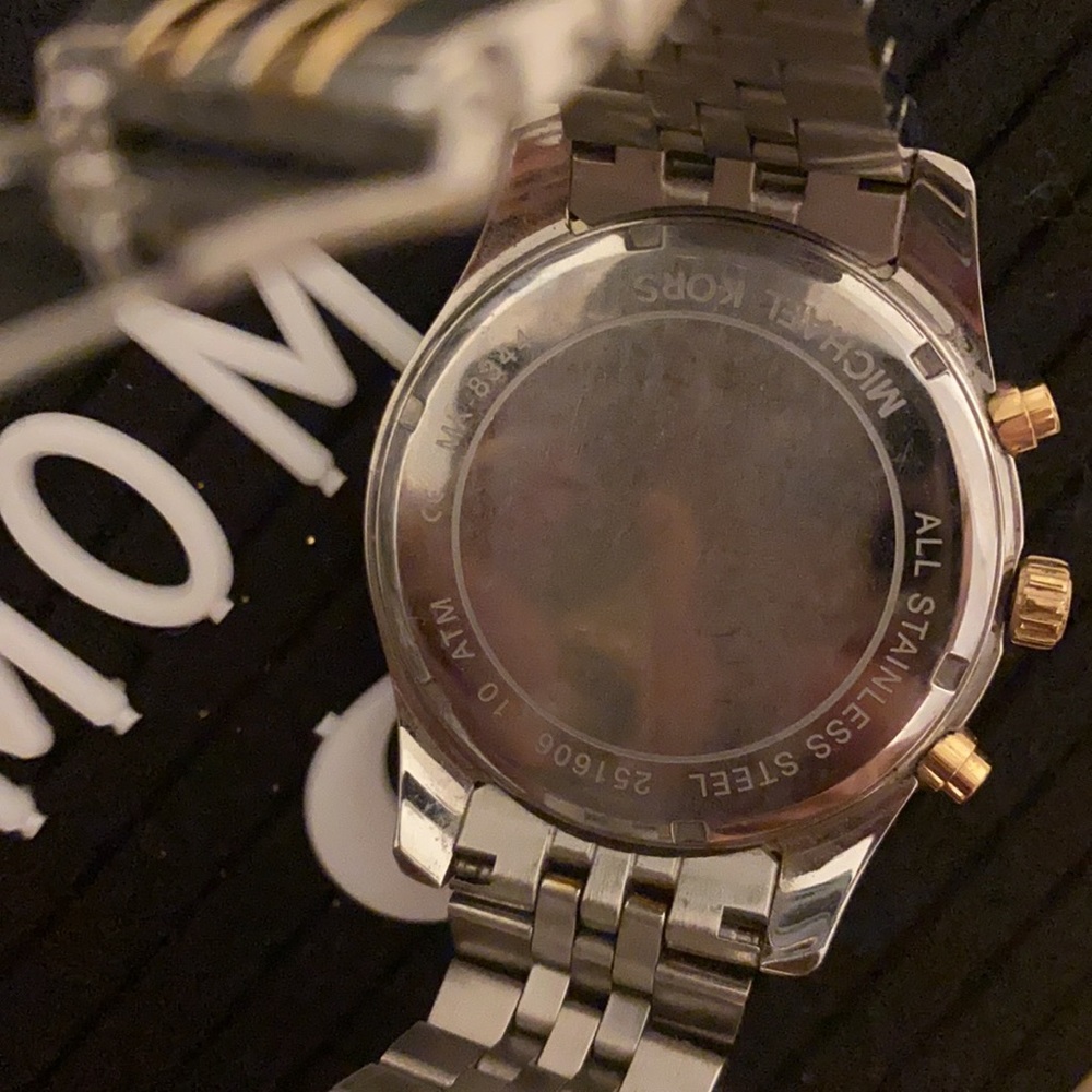 10 stars Michael Kors Lexington Chrono Watch $356 Two Tone - Picture 8 of 14